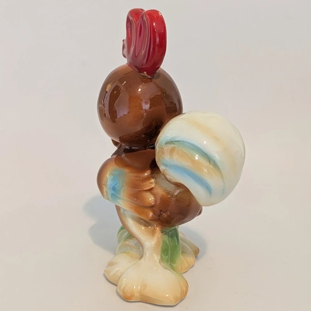 Vintage Norcrest Kitschy Anthropomorphic Rooster Salt And Pepper Shakers